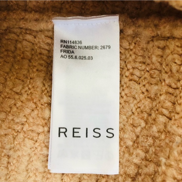 Reiss Frida Sweater Wool Blend in Blush Beige - Picture 8 of 10